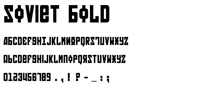 Soviet Bold font